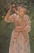 Mary Cassatt The Baby Reaching for  the apple painting